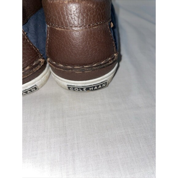 Cole Haan Pinch Men’s Fabric Penny Loafers Size 10 M Blue Brown Boating Walking main image 6